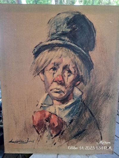 Clown painting by Leighton Jones - Thumbnail 5