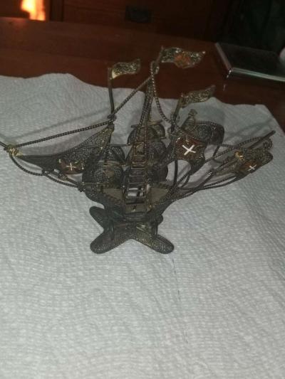Sterling Filligree Ship - Thumbnail 4