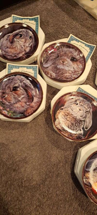 Bradford Exchange bunny tales limited edition plates - Thumbnail 5
