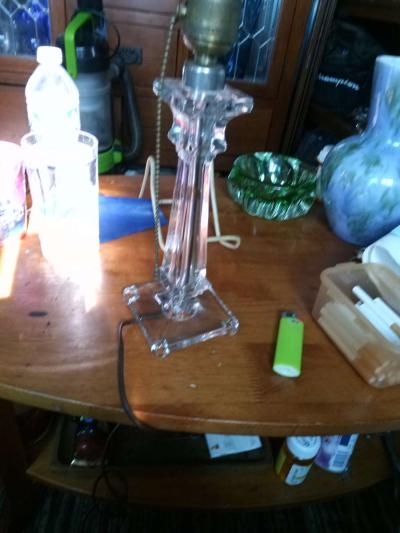 Antique Glass Lamp - Thumbnail 5