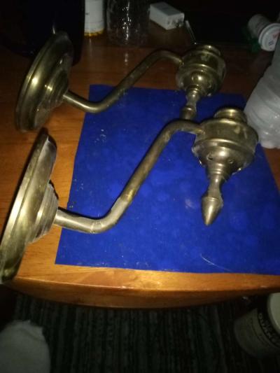 2 Brass wall sconces - Thumbnail 2