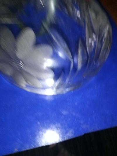 Victorian cut glass lamp - Thumbnail 3