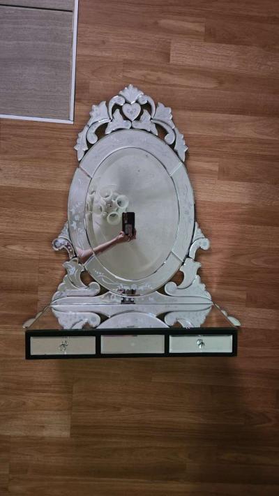 vintage venetian mirror  vanity