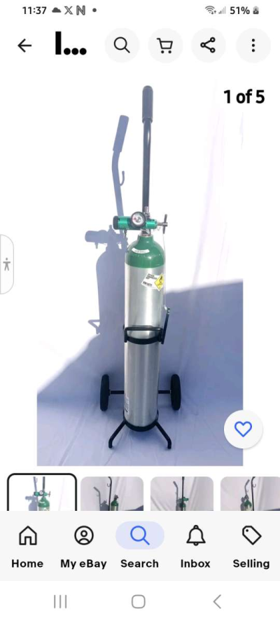 Used Oxygen Tank and Cart with Regulator as well as new Cann - Houston, Texas