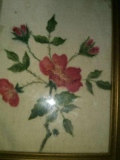 vintage hand painted Floral - Thumbnail 2
