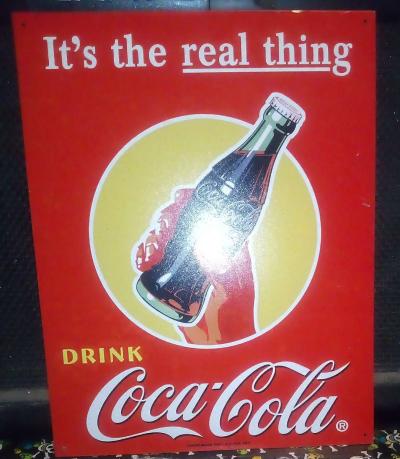 Metal Coca Cola Advert sign