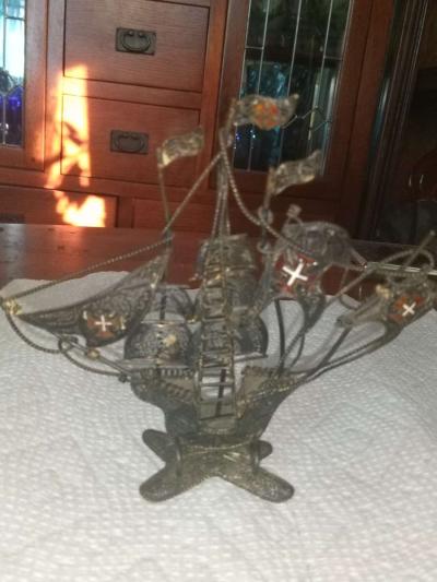 Sterling Filligree Ship - Thumbnail 3