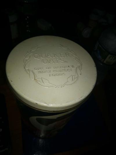 Old Fashioned Quaker Oats 1982 tin - Thumbnail 4