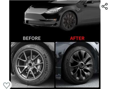 4 tapas  de 18 pulgadas para ruedas de tesla 2017 al 2023 - Thumbnail 3