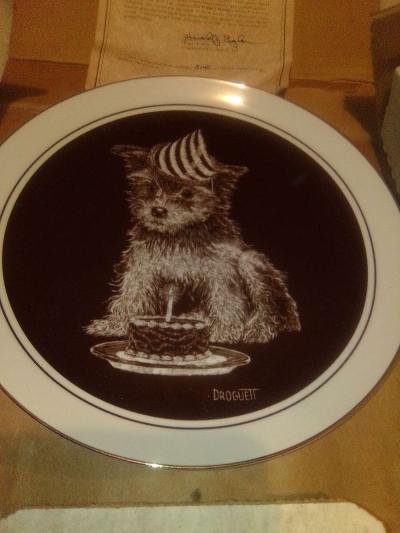 Droguett First Birthday Puppys world collectible Plate - Thumbnail 6