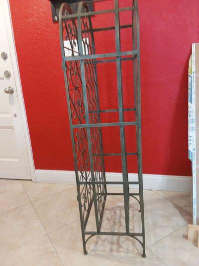 Free standing wine rack 45 bottles Holder Metal vintage - Thumbnail 3