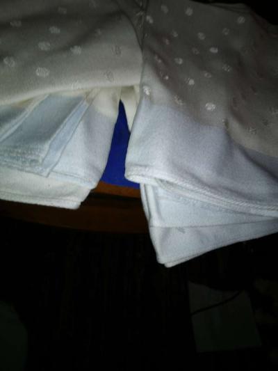 8 Blue and white Linen Napkins - Thumbnail 3
