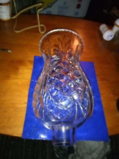 Crystal Pineapple Hurricane Lampshade - Thumbnail 5