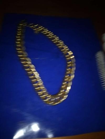 Erwin Pearl Gold toned chain Linc necklace - Thumbnail 6