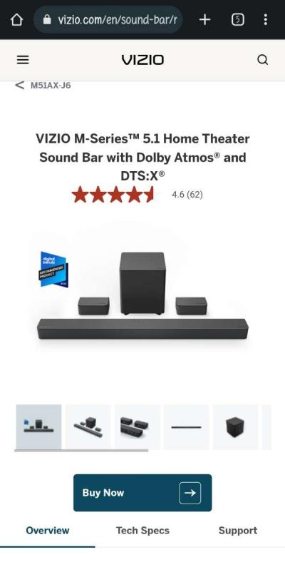 LG Plasma 65in with Vizio Home Theater - Thumbnail 4