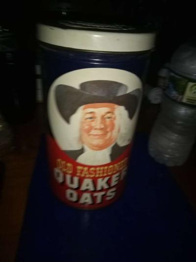 Old Fashioned Quaker Oats 1982 tin - Thumbnail 2