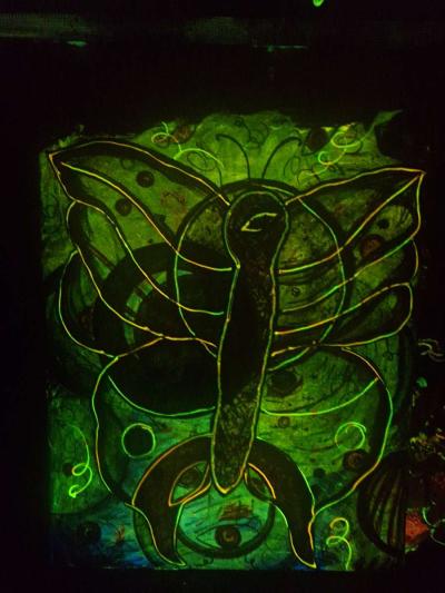 Abstract glow blacklist art canvas - Thumbnail 4