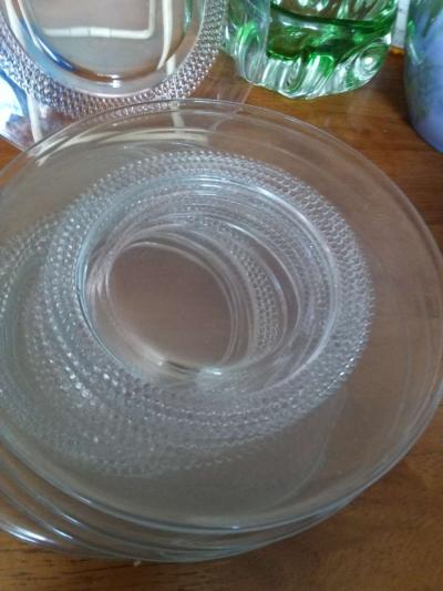 8 Duncan and Miller TEARDROPS luncheon plates - Thumbnail 5