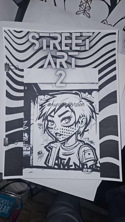 Street Art Urban Styled Grafitti Coloring Book