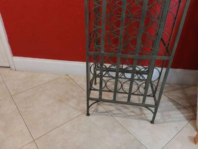 Free standing wine rack 45 bottles Holder Metal vintage - Thumbnail 2