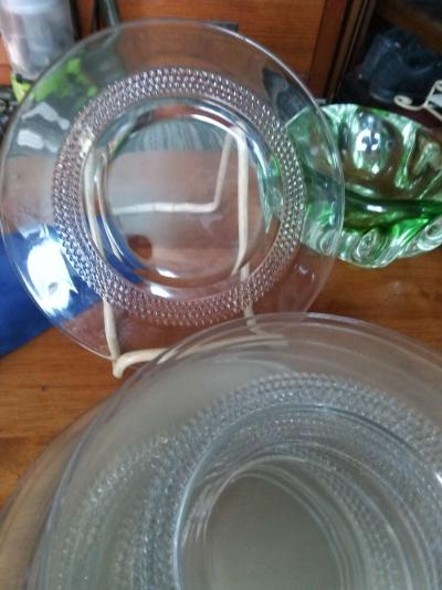 8 Duncan and Miller TEARDROPS luncheon plates - Thumbnail 4