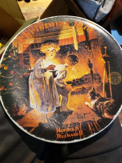 christmas 1979 Norman Rockwell plate - Thumbnail 2