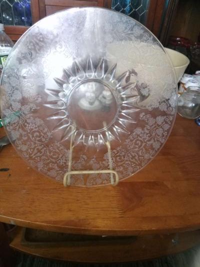 New Martinsville Prelude etch Radiance tray - Thumbnail 4