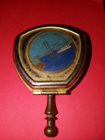 vintage antique pocket ashtray - Davenport, Florida