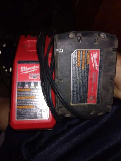 Milwaukee battery and charger