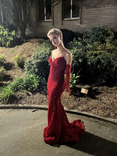 red prom dress - Thumbnail 5