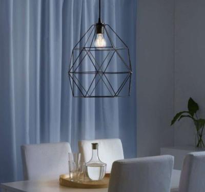 BRUNSTA Pendant lamp shade black With Cord And MOLNART LED b - Thumbnail 5