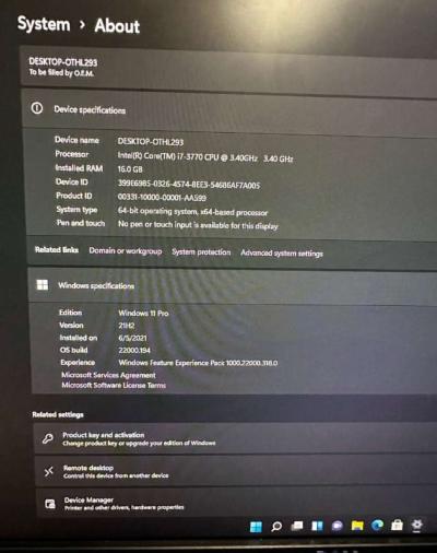 Gaming Pc  intel i7 3770  GTX 1060 6GB  RAM 16GB  SSD 1TB  W - Thumbnail 4