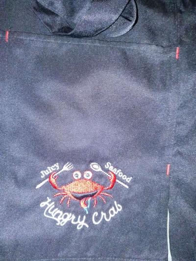 Seafood apron with free tshirt six free bibs with gloves fol - Thumbnail 2