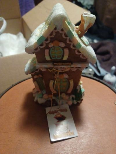 ginger bread house keepsake vase vanity mirror perfume bottl - Thumbnail 4