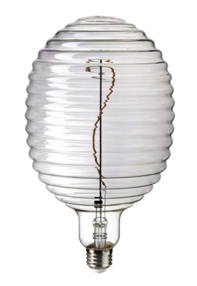 BRUNSTA Pendant lamp shade black With Cord And MOLNART LED b - Thumbnail 4