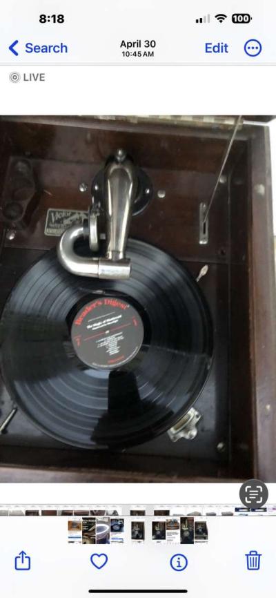 1914 RCA record player vintage - Thumbnail 4