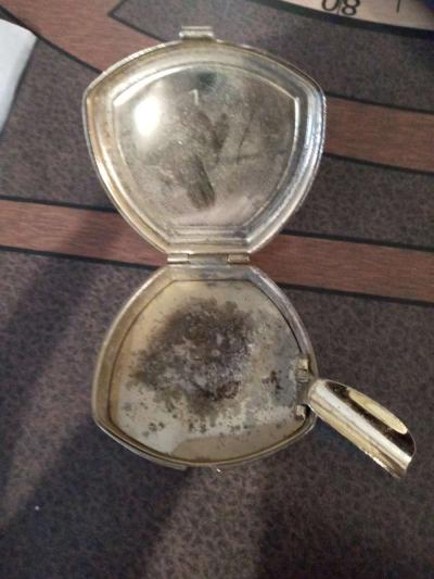 vintage antique pocket ashtray - Thumbnail 4