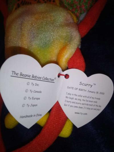 2000 Ty beanie babies scurry mint selling collection off - Thumbnail 3