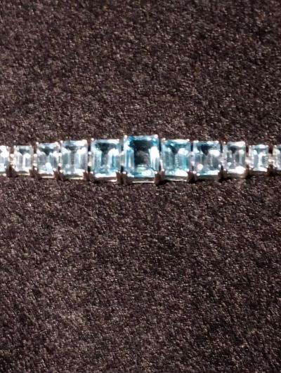 Blue Topaz Bracelet - Thumbnail 4
