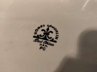 Homer Laughlin Happy Steak Oval Dinner Platter RARE - Thumbnail 3
