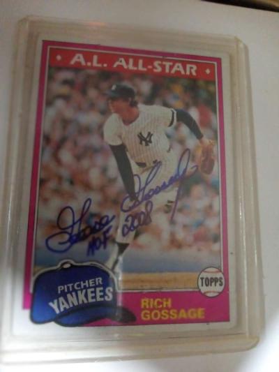 1981 topps a l all star goose gossage hof 2008 - Thumbnail 3