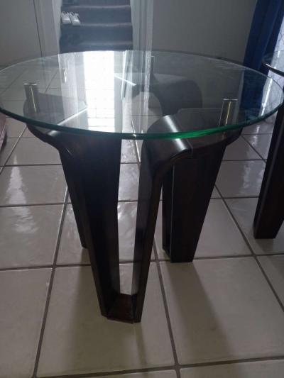 2 Modern Glass Coffee Tables - Thumbnail 2