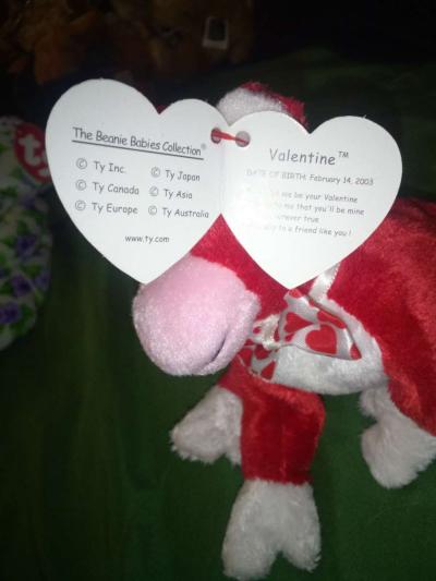 2003 Ty beanie babies 10 yrs valentine mint selling collecti - Thumbnail 3
