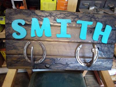 fractal burned hand made tables crosses signs - Thumbnail 2