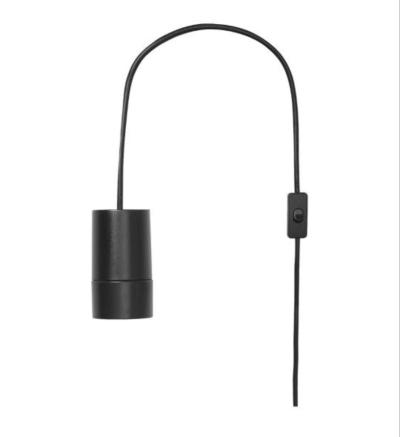 BRUNSTA Pendant lamp shade black With Cord And MOLNART LED b - Thumbnail 3