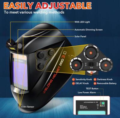 Auto Darkening Welding Helmet Large View 394 x 315 Welding H - Thumbnail 4