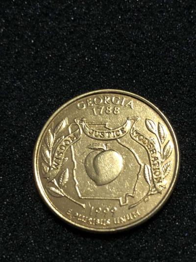 1999 p georgia quarter experimental blank error - Thumbnail 2