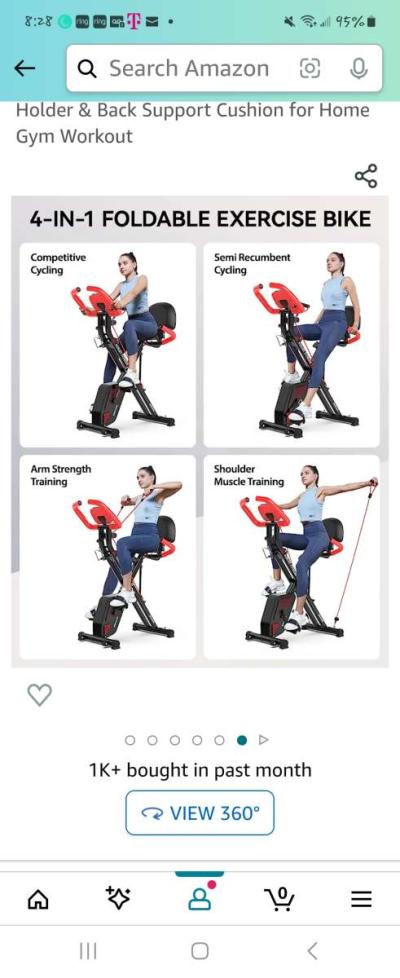Foldable Stationary Bike - Thumbnail 6