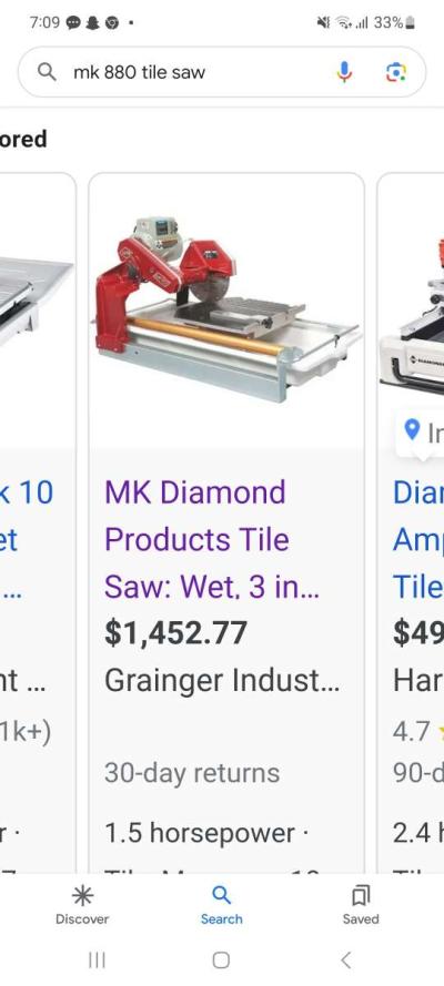 mk 880 wet tile saw - Thumbnail 4