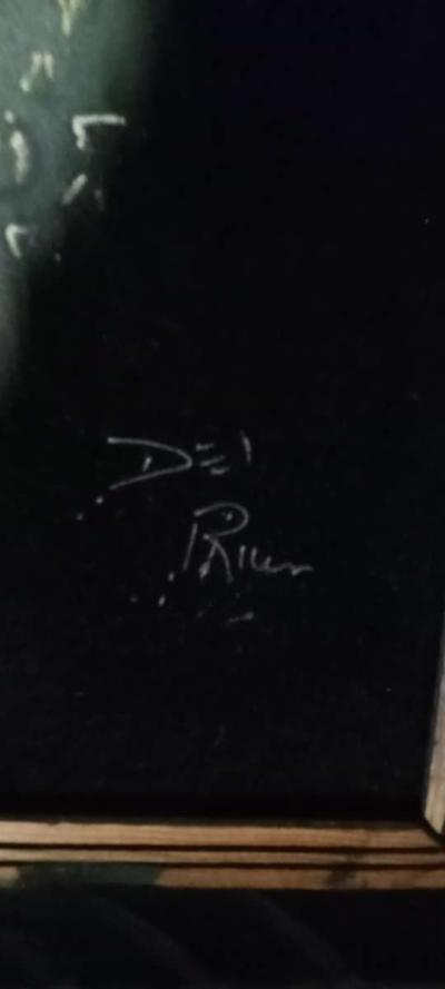 vintage black velvet Elvis painting - Thumbnail 3